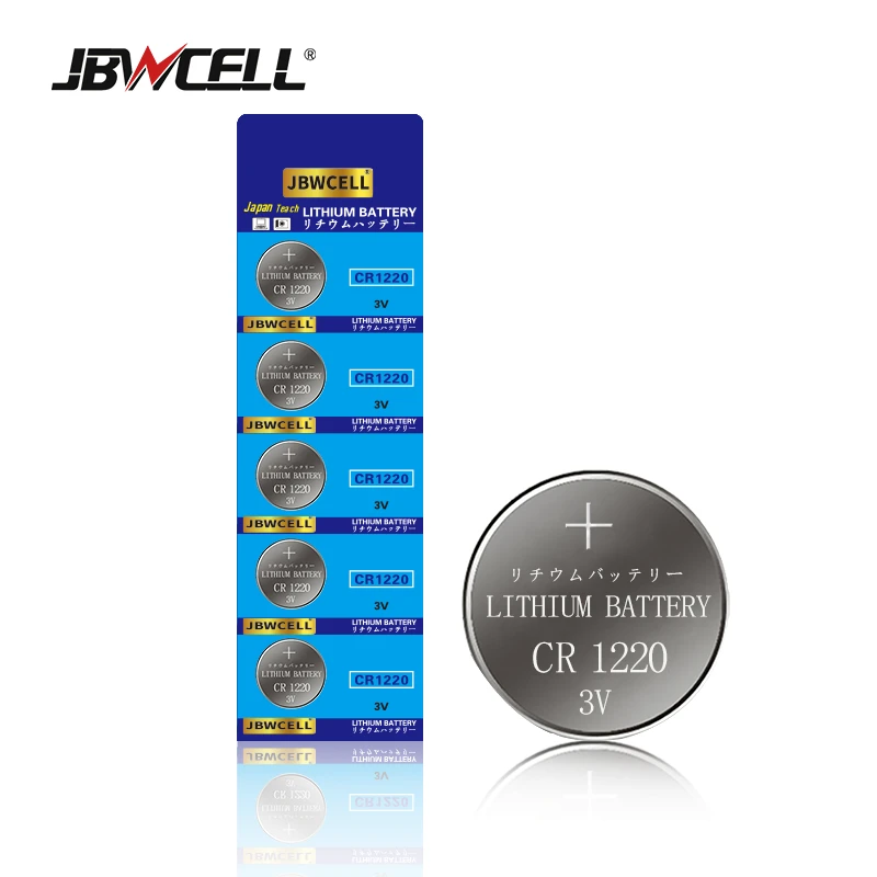 Hot Sale 3V 36mAh CR1220 Lithium Manganese Dioxide Button Cell