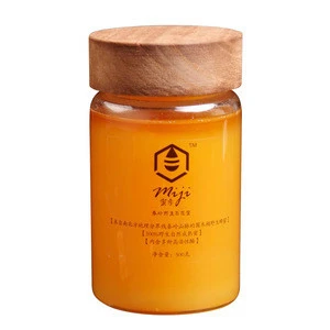 Hot Sale Bee Products Natural  Qinling Round Wooden Barrel Raw Wild Honey