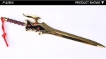 HOT SALE custom toys crafts metal weapons model of King Glory with tool carrie custom zinc alloy sword mould of Libai