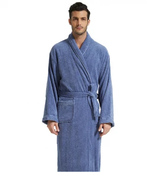 hot sale fashion custom 100% cotton terry cloth pink bathrobe towel
