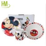 Hot sale high quality cute cartoon stoneware dinnerware Sets
