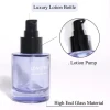 Hot Sale Luxury Clear Skincare Packaging glass bottles 120ml Empty Cream Jar 50 g for Cosmetic Cream jar