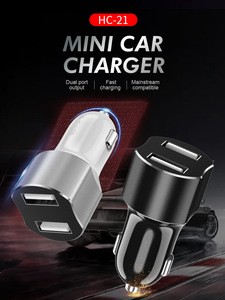Hot Sale New Premium Dual USB Phone Charger and Metal Car Charger for Smart Phone