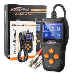 Hot Sale OBD2 ODB 2 Automotive Scanner Multi-languages car Auto Diagnostic Tester Tool KW600 Auto Battery Analyzer