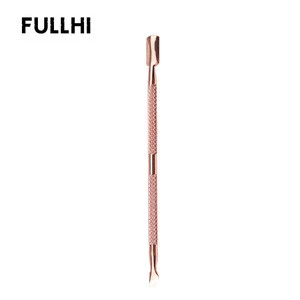 Hot Sale Rainbow Stainless Steel Nail Cuticle Knives UV Gel Polish Remover Dead Skin Pusher Manicure Cleaner Nail Salon Tools