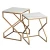Import Hot Sale Stainless Steel Marble Stone Silver Nesting Tables Coffee Table for Hotel from China