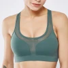 Hot Sales Women Fitness Back Support Push Up Wireless Sports Bra with Pocket