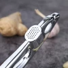 hot sell manual the kitchen Tool high quality a stainless steel hand black garlic press soft handled garlic crusher