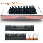 hot sell private label self fanning lash extensions private label easy blooming lash tray easy fan eyelash extension