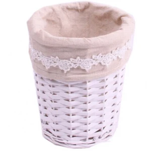 Hot selling mini wickerwork cheap price cylinder shaped wicker basket