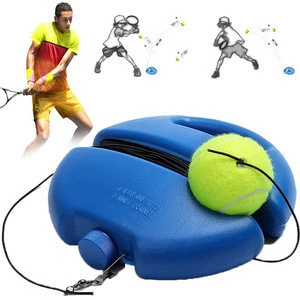 Hot Selling Tennis Ball Training Base Tennis Trainer Set With Elastic Rope For Tennis Beginners