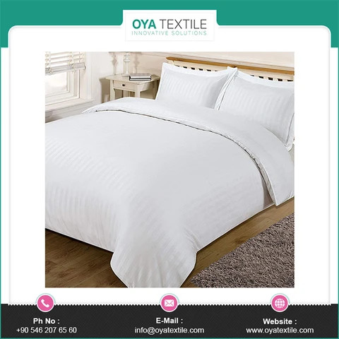Buy Hotel Bed Linen White Color 100 % Cotton Fabric King Queen Size Bed ...