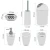 Import Hotel Luxury Plastic Six Pieces Bathroom Accessory Set from China