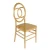 Import Hotel Stackable Gold Color Acrylic PC Resin Phoenix Dining Chairs from China