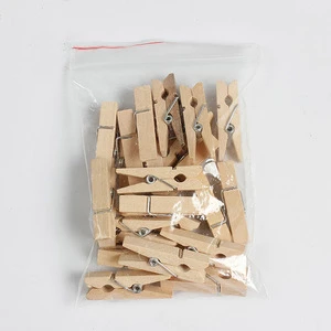 household bamboo large natural color wood peg clothes pins