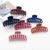 Huge Pure Color Hair Claws Frosted Texture Hair Claw Lovely Clip Claws Fashion Girl Hair Clip