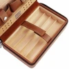 Humidor Storage Box Travel Cigar Case Box Holder Leather and Cedar Wood Cigar Humidor Kit Humidifier Accessories Without Lighter