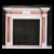 Import Indoor Deco Surround colored marble stone fireplace from China
