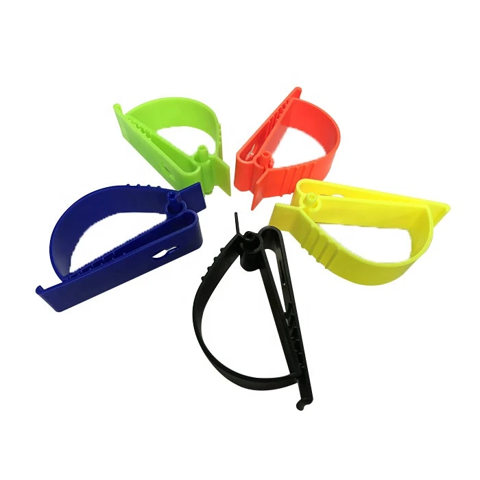 Industrial safety plastic clips for hard hat