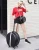 Import Ins Hot Popular ABS+PC 18&quot; Round Red Black Cute Fashion Lady Trolley Travel Luggage Bag Girl Cosmetic Make Up Handbag TSA Lock from China
