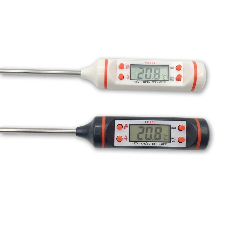 Instant Read Thermometer with Long Probe Digital Meat Thermometer for Grilling BBQ Smoker Food Cooking Thermometer for Deep Fry