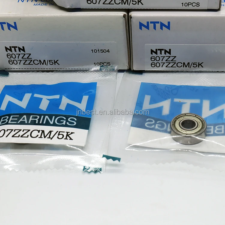 Japan NTN deep groove ball bearing High speed Miniature bearings 607ZZ 607 607-2Z