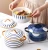 Import Japanese Style Color Border Hand Painted Ceramic Tableware Household Soup Pot Soup Bowl from China