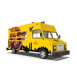 JEKEEN electric fast food truck mobile food cart trailer hot dog vending cart ice cream push cart of GREEN