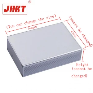 JH-6098 23.High quality Silver anodizing Aluminium Enclosure box case profile extruded aluminum heatsink enclosure 37*95*100