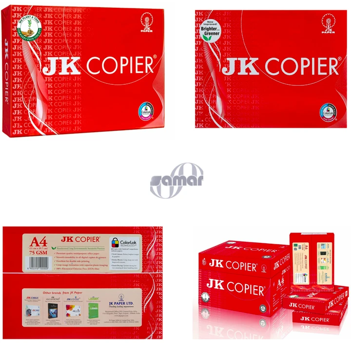 JK Copier Paper, A4, 500 Sheets, 75 GSM, 5 Reams/Box