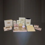 Juntu hotel pu leather wholesale table alarm clock