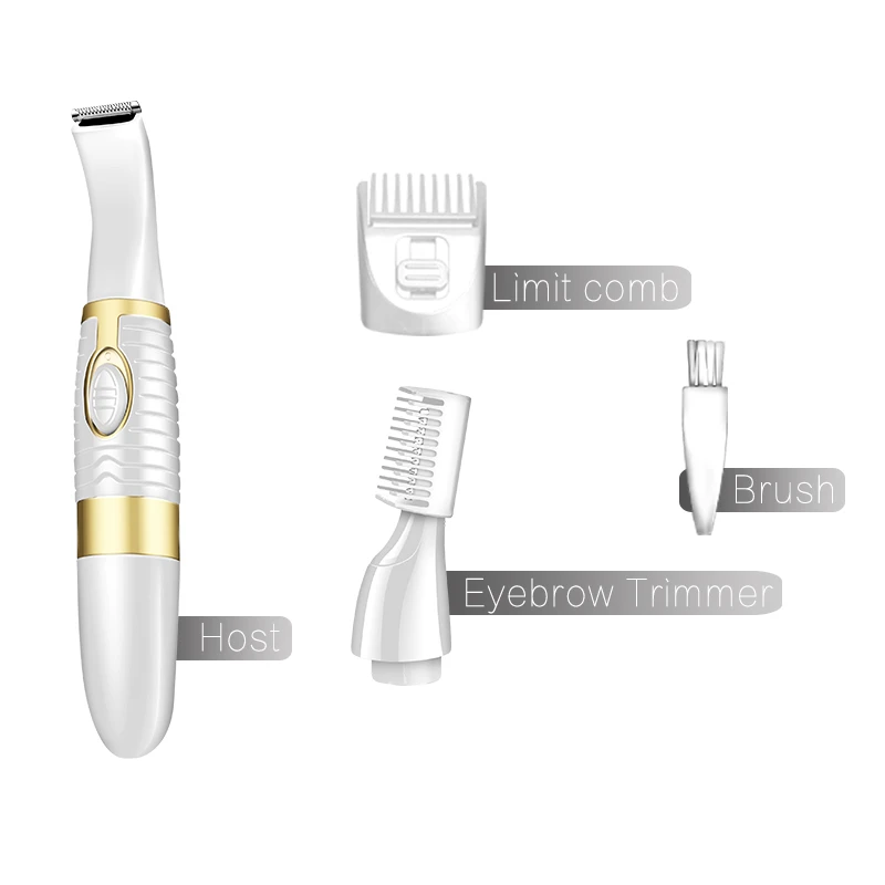 Kemei LUHAO KM-PG5002 New Arrival Battery Operated Lady Shaver&Eyebrow Trimmer Wholesale