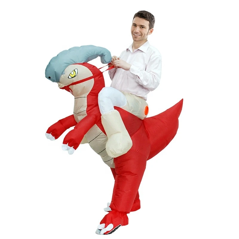 Kids Adult Carnival Toy Party Air Blow Up Fat Suit Halloween Animal Mascot Dinosaur Costume