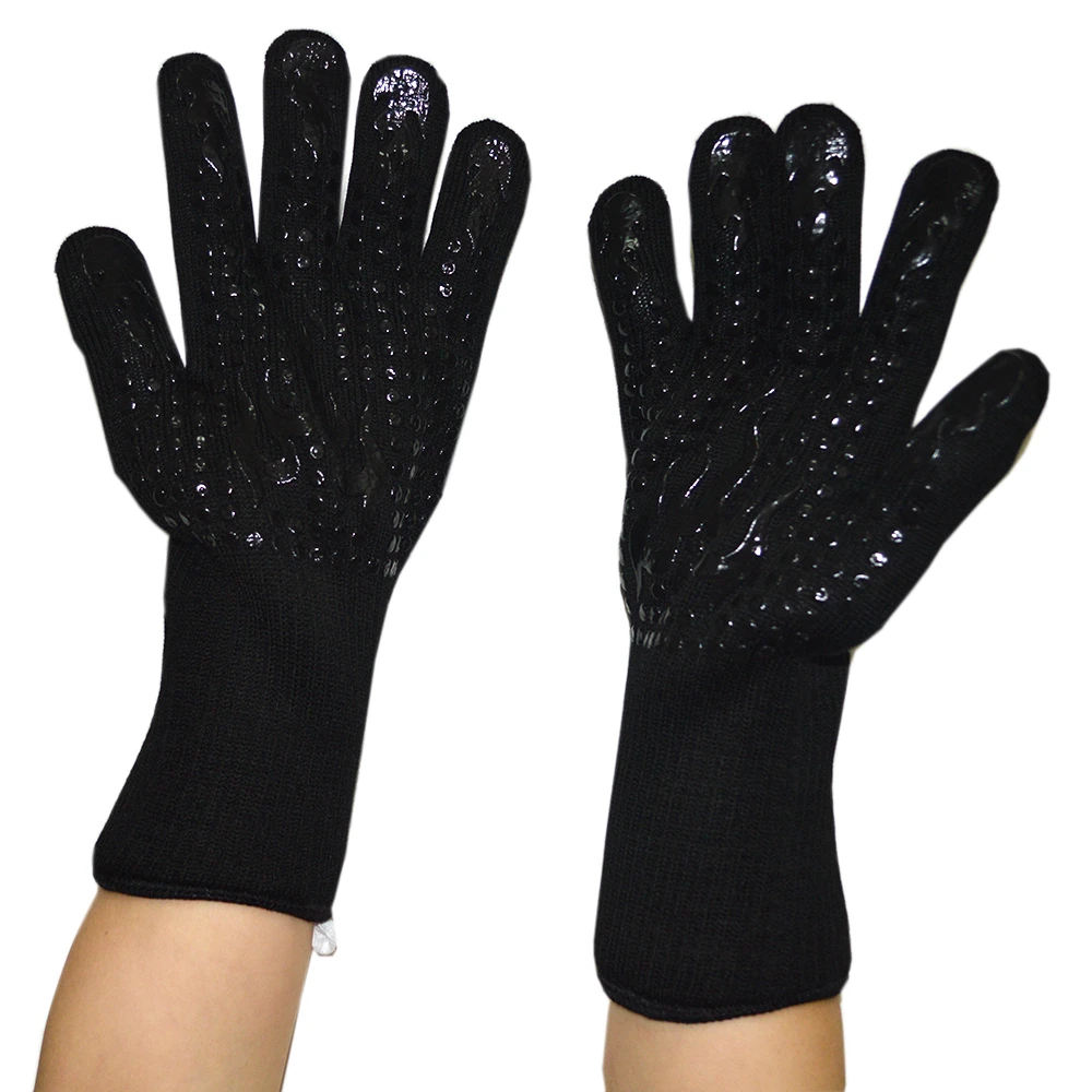 Kitchen Accessories Bbq Gloves cat paw linen apron oven mitts Silicone Fabric Microwave Oven Mitt Gloves