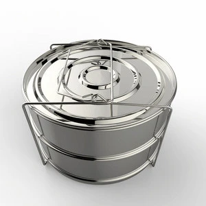 Kitchen Stackable Stainless Steel High Pressure Cooker Insert Pans for Instant Pot Accessories
