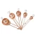 Import kitchen tool baking tools Rose Golden Stainless Steel Measuring Cups and Spoons set of 9 Pieces Engraved Measurements from China