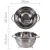Import Kitchen Tools Fruit Vegetable Pastas Cooking Strainers 100% Food Grade Stainless Steel Colander from China