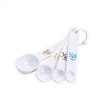 kitchenware white Plastic Measuring Cups And Spoons Set