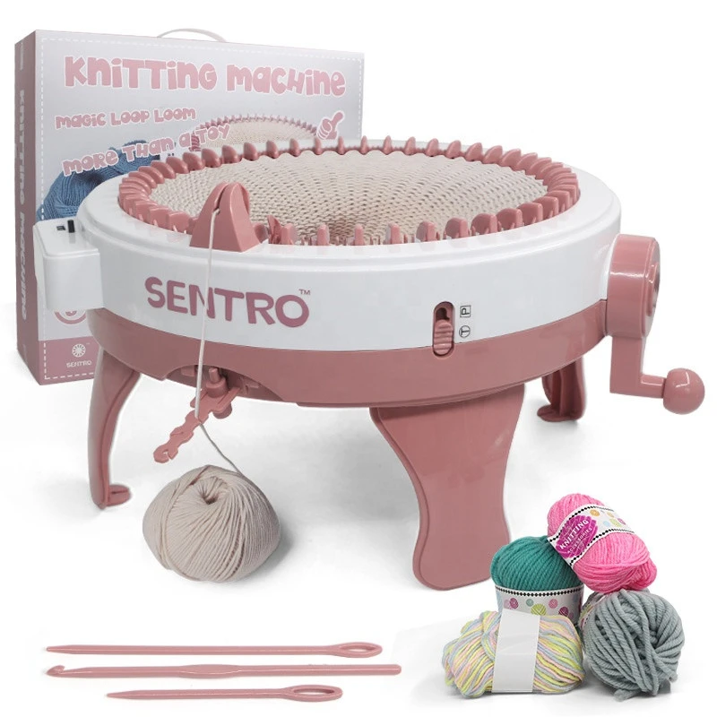 Knitting Machine Kids Knitting Kit Smart Weaver Weaving Loom Toy DIY Scarf Hat Sock Educational Toy