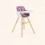 Import KUB factory direct sellHigh quality Convertible solid beech dining chair Feeding chair 3 in 1 high chair from China