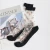 Import Lady cotton bottom crystal glass Jacquard socks from China