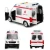 Import Large Friction Powered Rescue Ambulance 1:16 Toy Emergency Vehicle w/ Lights and Sounds from China