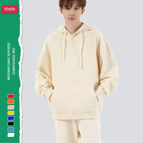 Laser direct printing blank Thin style breathable 100%cotton custom logo womens terry oversized hoodies