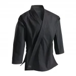 Light weight Martial Arts Suits Black Karate Uniform Gi With Free Belt