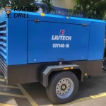 Liutech LUY140-16 14m³ 16bar Screw Air Compressor C146 Screw Head Yuchai Diesel Engine Slope Shotcrete Anchoring Air Compressor