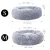 Import Long Faux Fur Fabric Dog Bed Comfortable Donut round dog bed super soft washable pet cushion bed from China