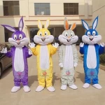 Lovely CE cartoon character Gray rabbit mascot costume for sale