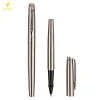 LQPT-MP043B stationery promoted gift to important customer metal matte silver polishing pen roller pen for bossman
