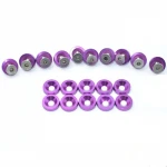 Luckyway Billet Aluminum Custom Make Countersunk Washer fit to M6 M8 M10 bolts