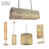 Luxca Custom Modern Glass Rod Chrome Pendant Lamp